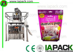 Candy Premade Pouch Packing Machine Roterande Preformed Fill Seal Bagging