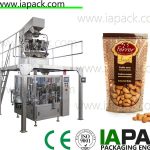 cashew kärnor packningsmaskin med 10 huvud väger 50g-500g doypack packningsmaskin väska bredd upp till 300mm