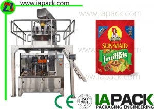 Potatis Chips Packing Machine Stand Up Påse Zipper Filler Sealer