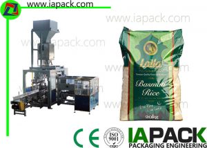 Premade Rice Open Mouth Bagging Machine Automatisk väska Placer