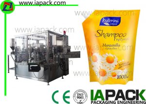 Shampoo Plastic Doypack Förpackningsmaskin Automatisk För Vätska